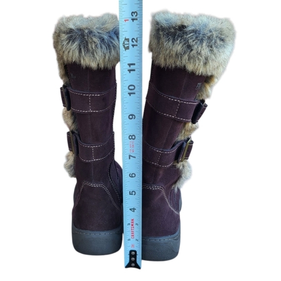 LL Bean Waterproof Nordic Tek 2.5 Insulate Plum Brown Suede Leather Boot Women 6 - Picture 7 of 9